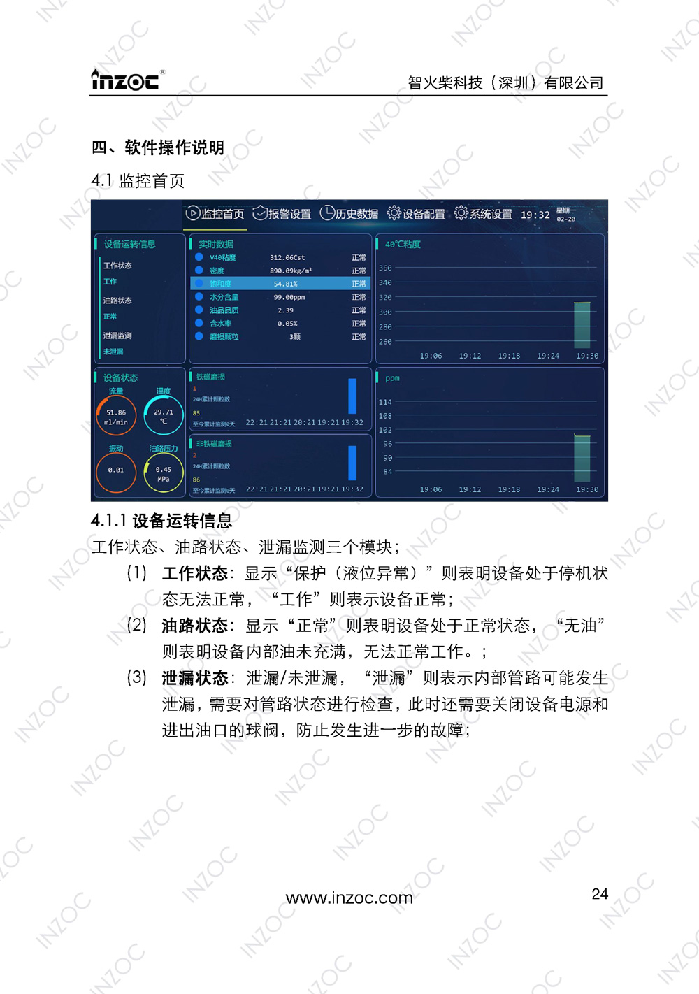 IOL-H智能型油液在線監測係統說明書(shu) 