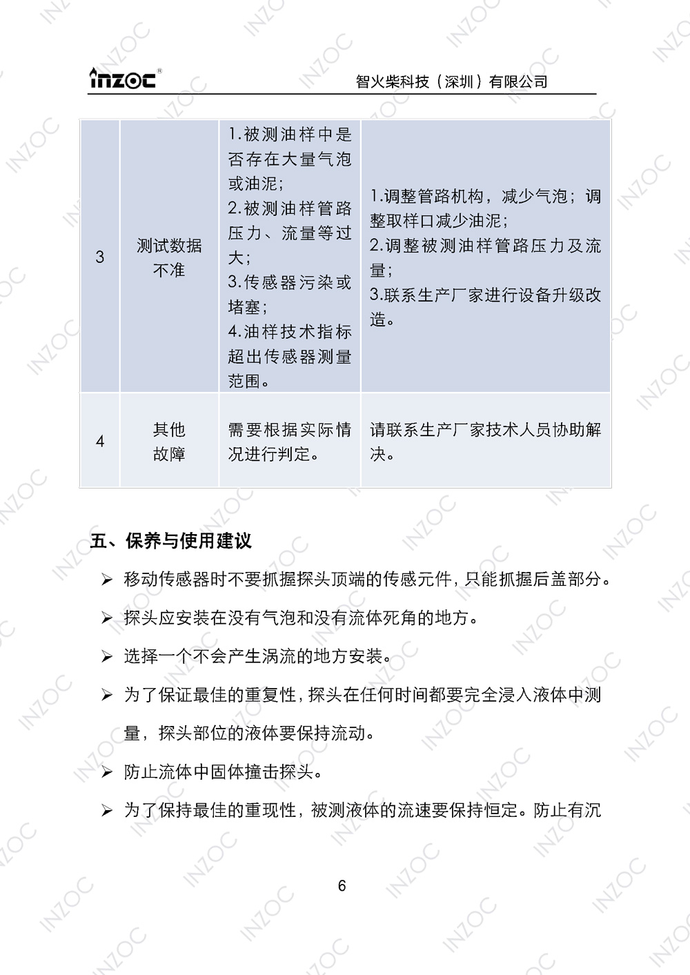 ISL-B旁路多功能油液傳(chuan) 感器使用說明書(shu) 